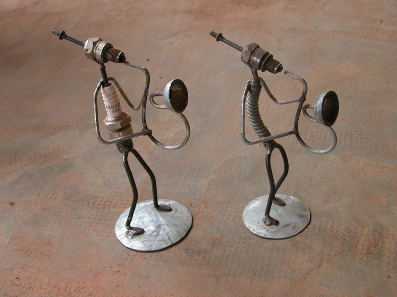 Recycle figuur-saxofoon